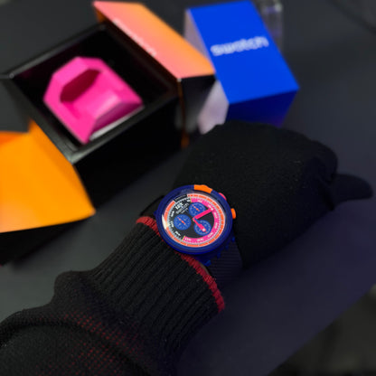 SWATCH ORIGINAL LUXURY BIG BOLD NEON PARA HOMBRE REF SB06N102