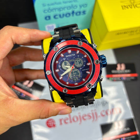 INVICTA DOBLE HORA  PARA HOMBRE REF-NAR