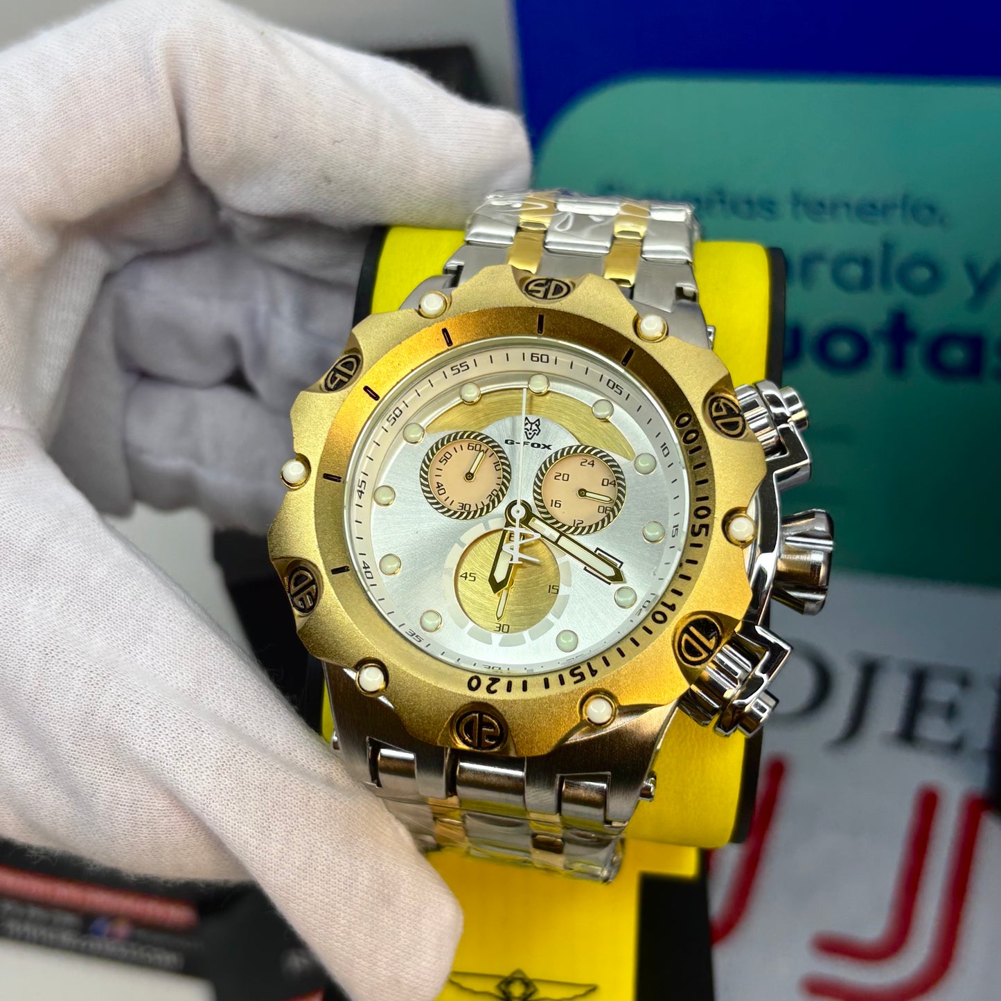 G-FOX ORIGINAL FUNCIONAL  POR INVICTA SUMERGIBLE   PARA HOMBRE  REF- PB