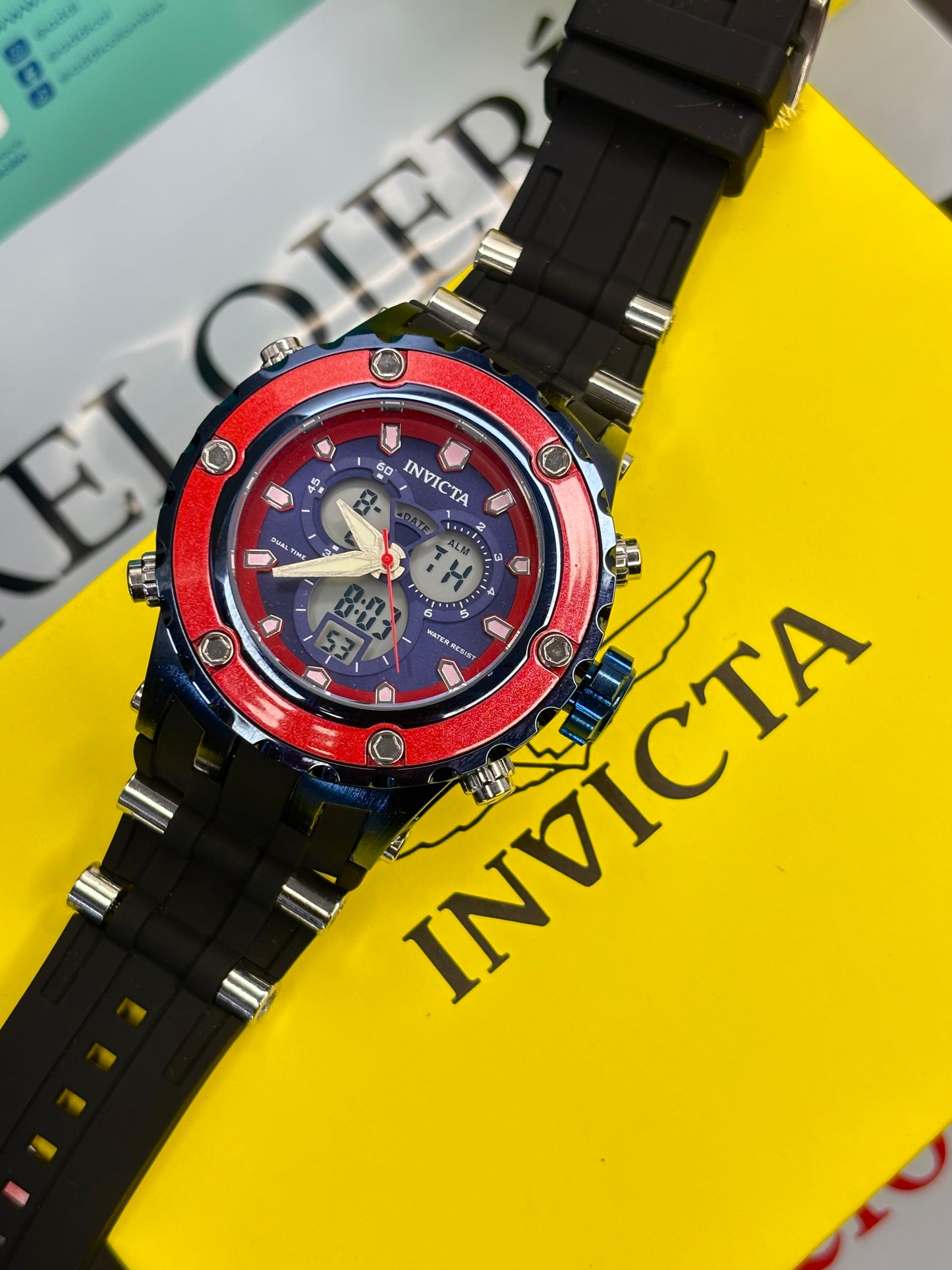 INVICTA DOBLE HORA  PARA HOMBRE REF-NAR
