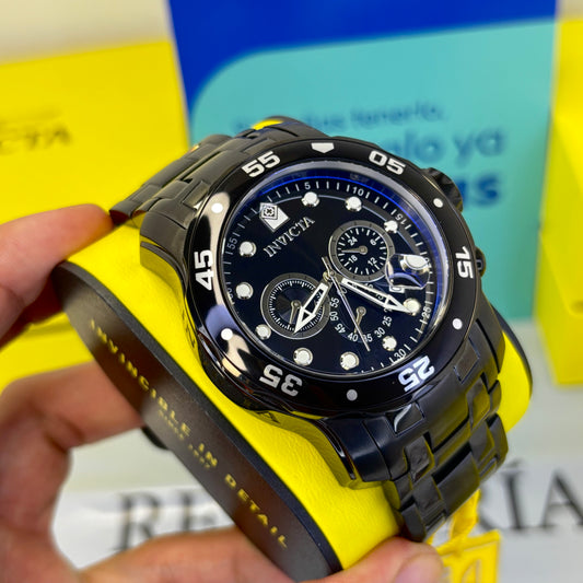 INVICTA PRO DIVER ORIGINAL  ALTA GAMA PARA HOMBRE REF- 0076 -NEGRO
