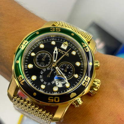 INVICTA PRO DIVER ORIGINAL ALTA GAMA PARA HOMBRE REF- 47632 - ORO