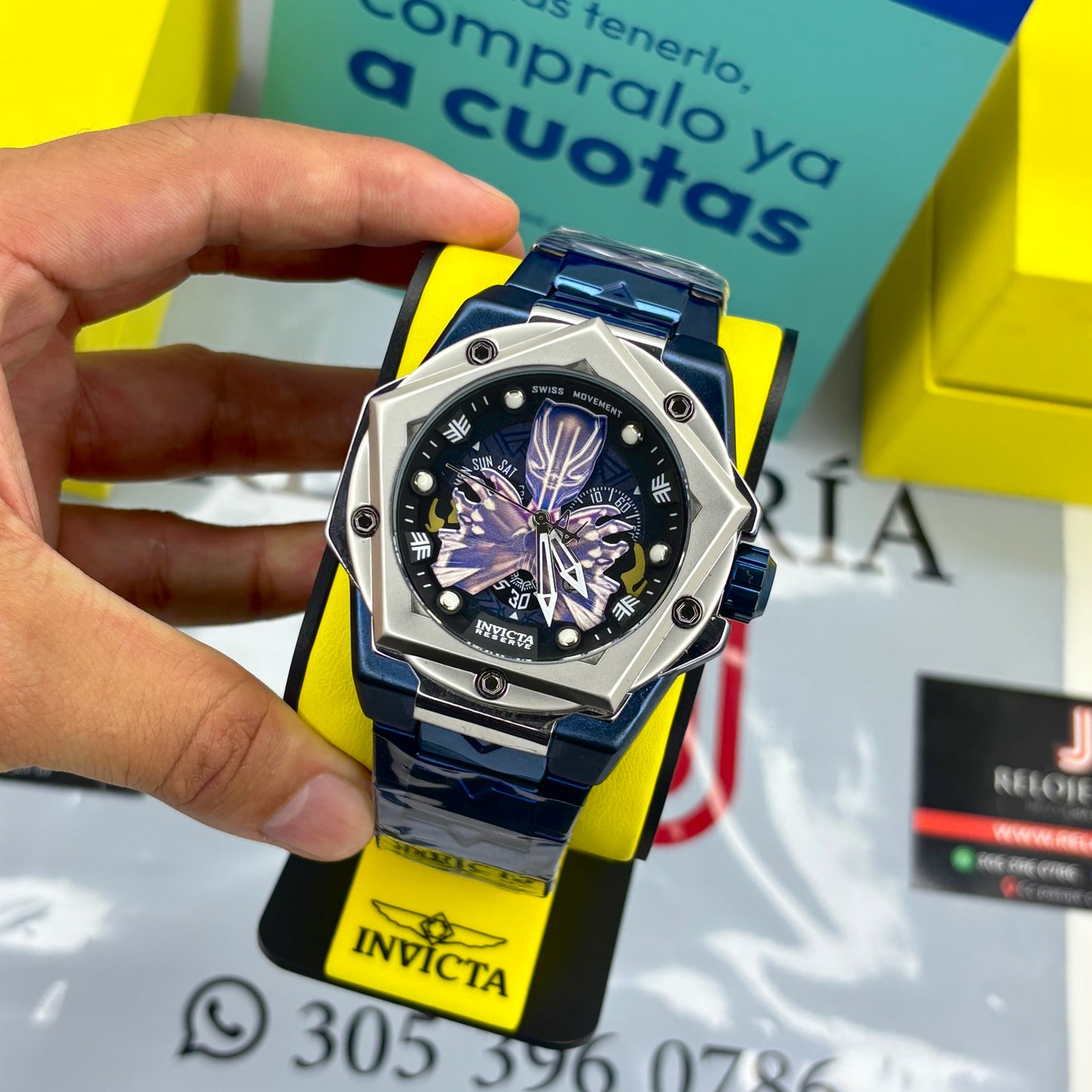 INVICTA PARA HOMBRE PANTERA NEGRA REF-AP