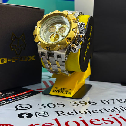 G-FOX ORIGINAL FUNCIONAL  POR INVICTA SUMERGIBLE   PARA HOMBRE  REF- PB