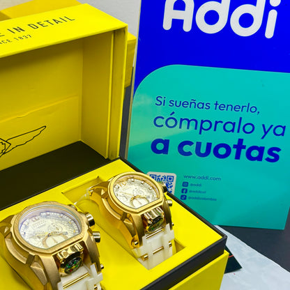 PAREJA  INVICTA BOLT ZEUS GOMA HOMBRE Y DAMA REF-BB