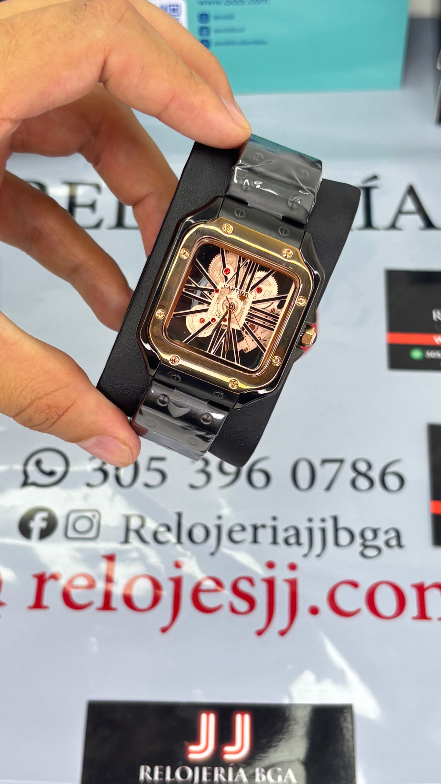 CARTIER SKELETON SANTOS PARA HOMBRE REF-NOR