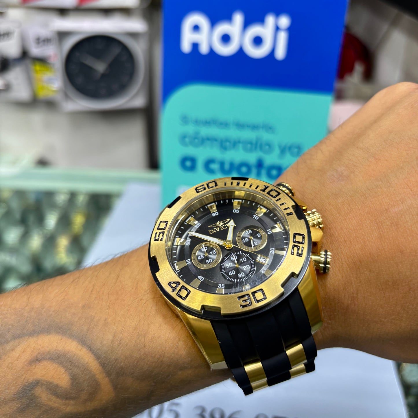 INVICTA PRO DIVER ORIGINAL ALTA GAMA PARA HOMBRE REF- REF- 22340 - oro negro