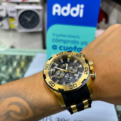 INVICTA PRO DIVER ORIGINAL ALTA GAMA PARA HOMBRE REF- REF- 22340 - oro negro