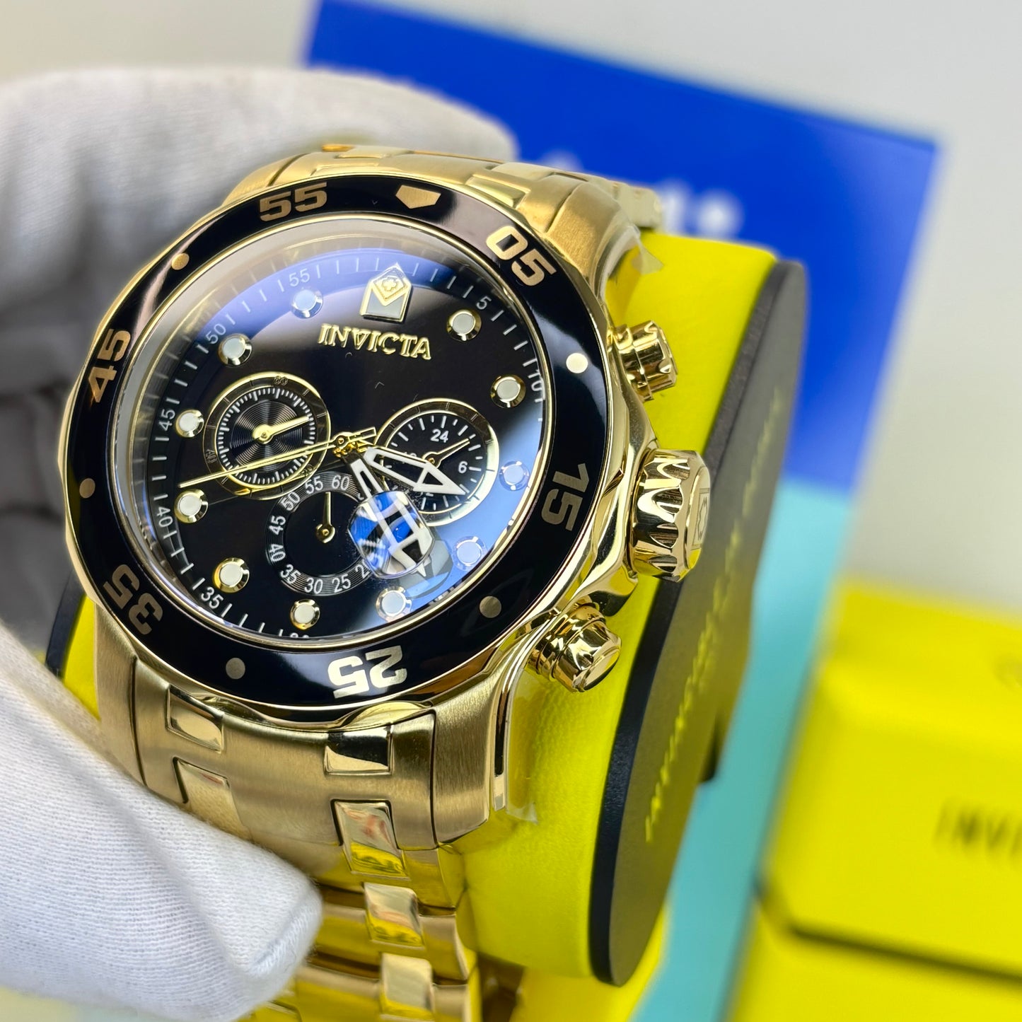 INVICTA PRO DIVER ORIGINAL PARA HOMBRE REF- 0072 - ORO