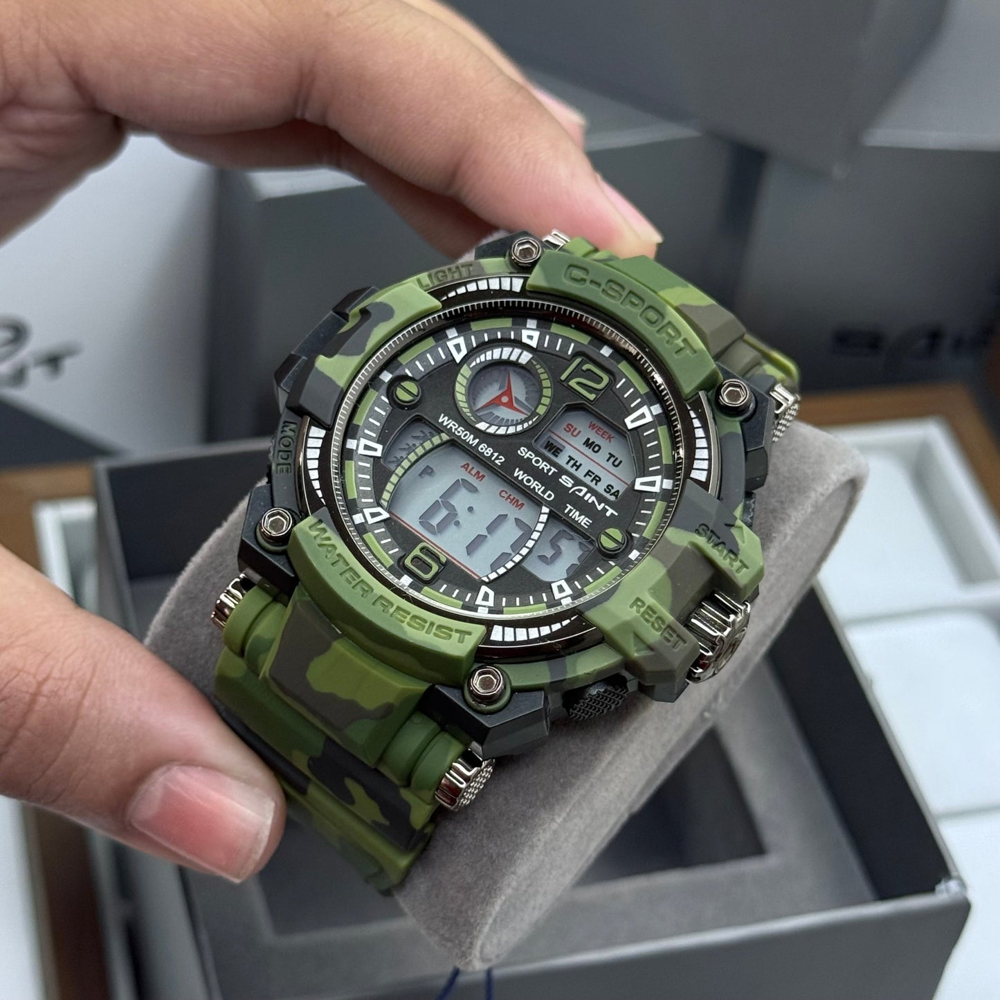 SAINT X G-SHOCK PARA SUMERGIBLE MILITAR HOMBRE REF 6812-NVG