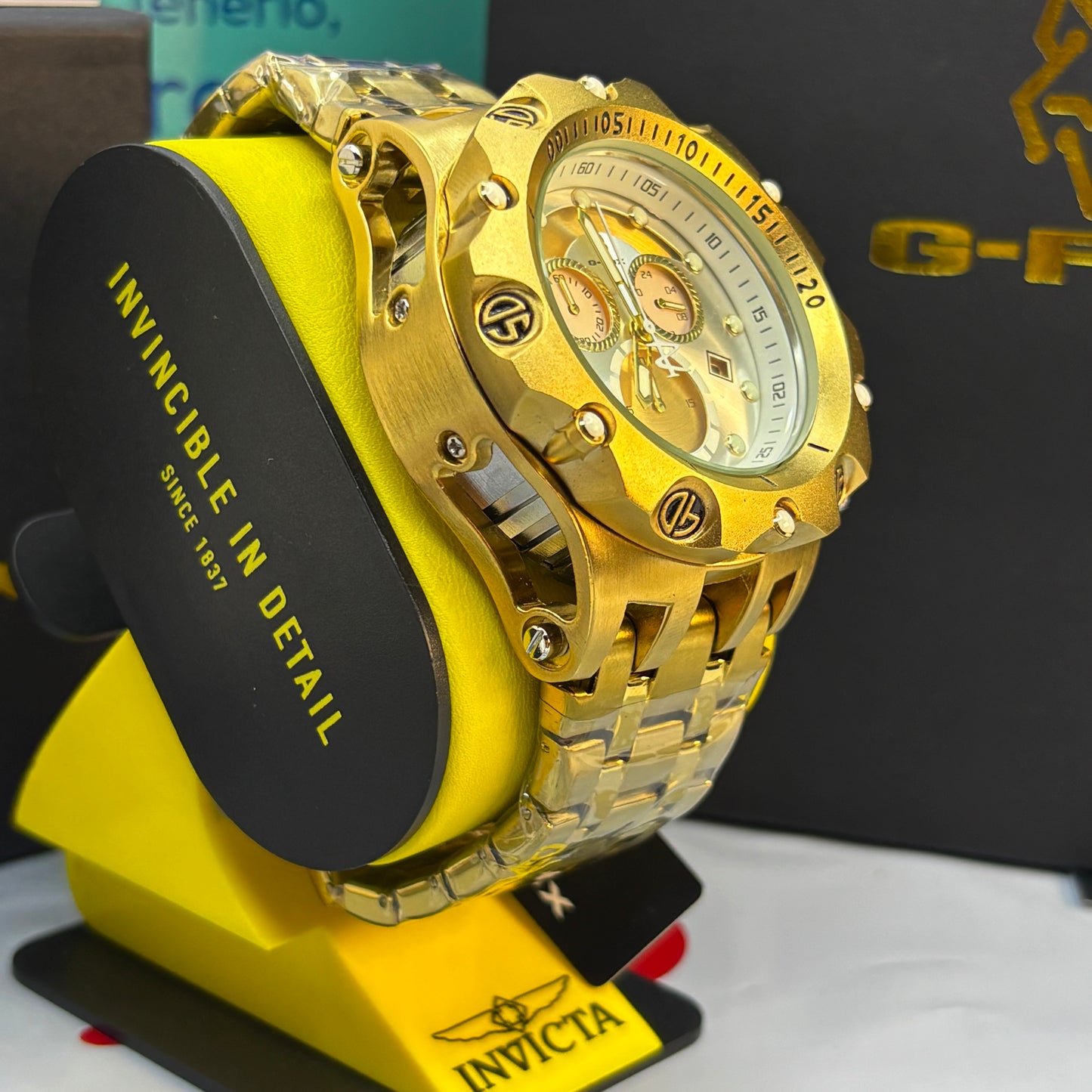 G FOX ORIGINAL FUNCIONAL  POR INVICTA SUMERGIBLE   PARA HOMBRE  REF- DB