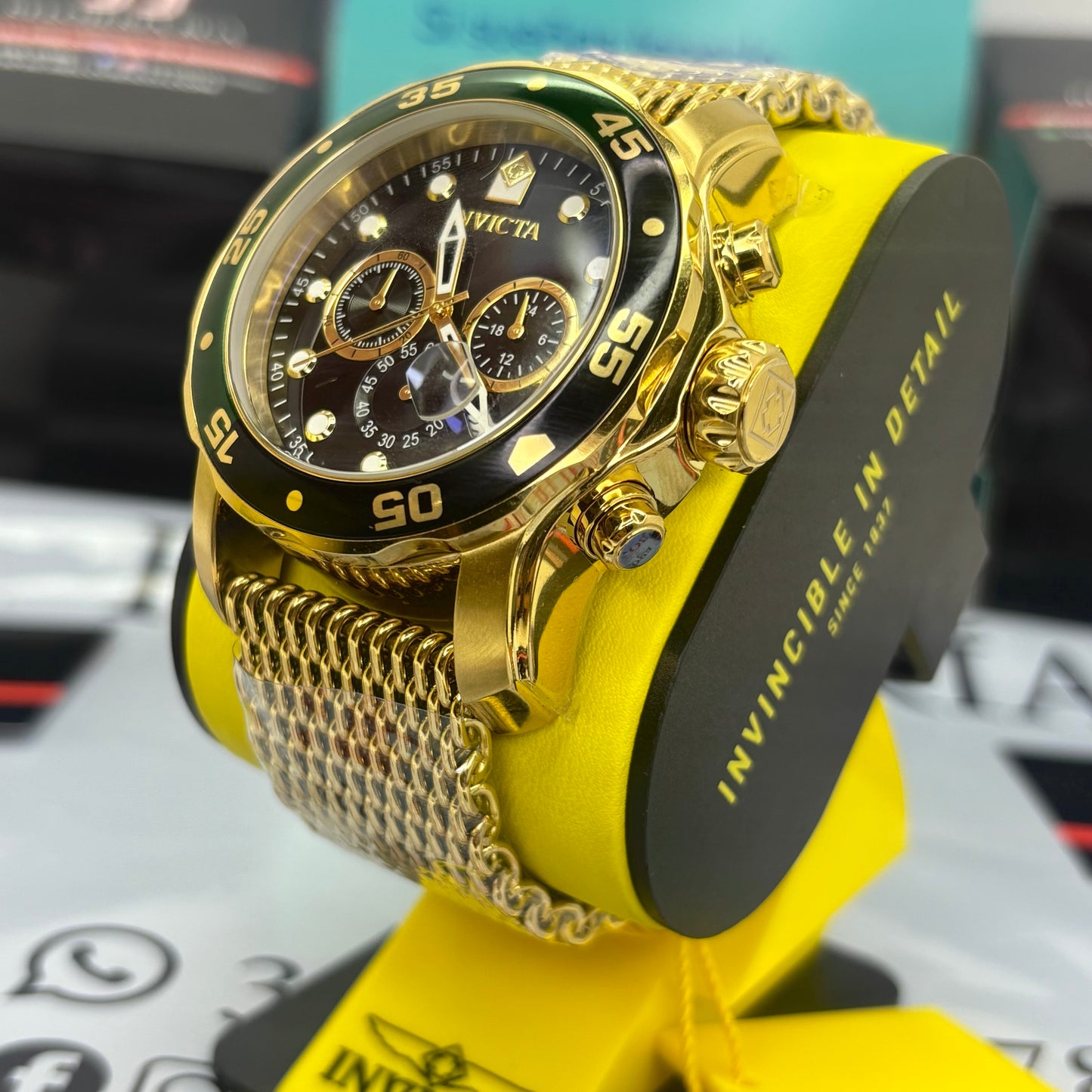 INVICTA PRO DIVER ORIGINAL ALTA GAMA PARA HOMBRE REF- 47632 - ORO
