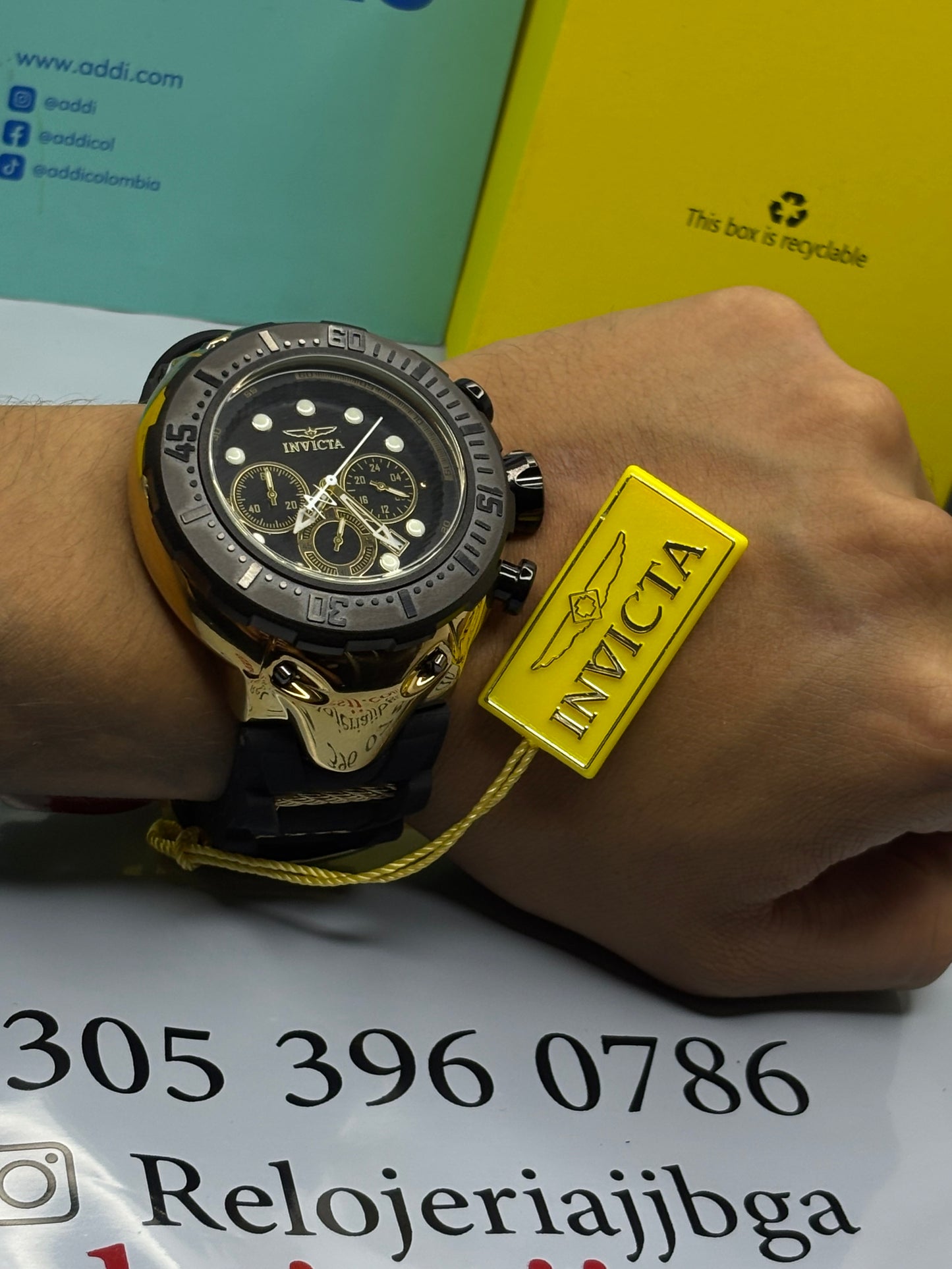 INVICTA THUNDER BOLT PARA HOMBRE REF-NN