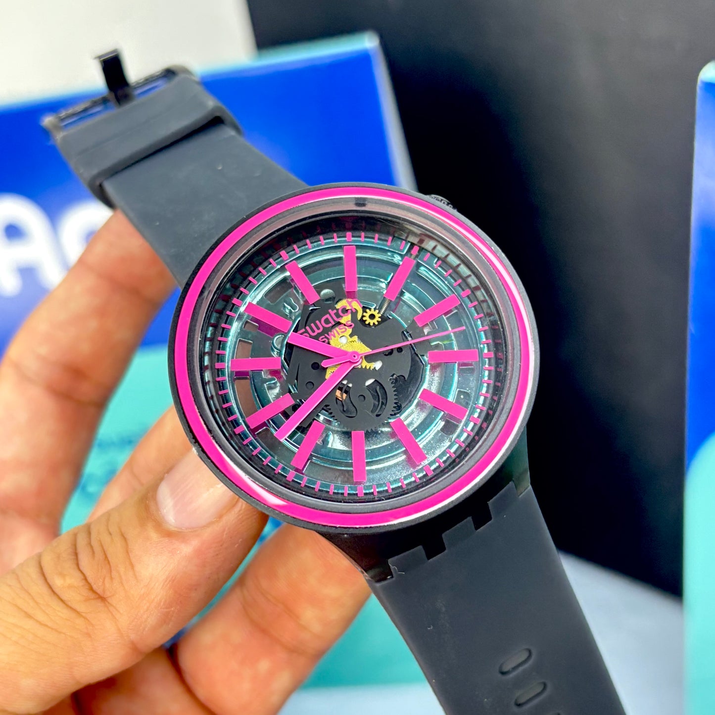 SWATCH SB0 NEGRO PARA UNISEX REF-NF