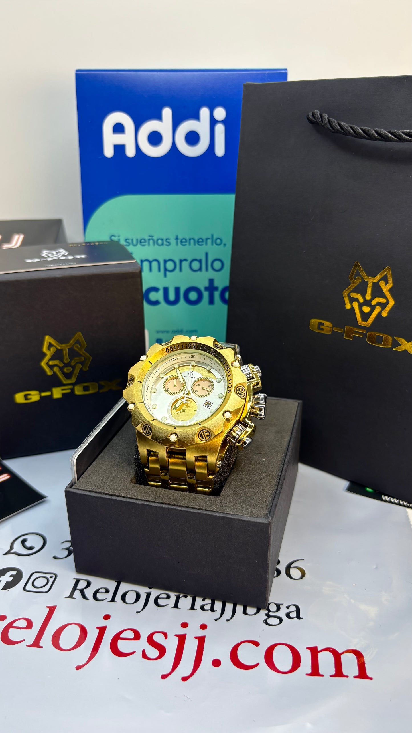 G FOX ORIGINAL FUNCIONAL  POR INVICTA SUMERGIBLE   PARA HOMBRE  REF- DB