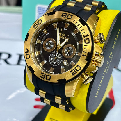 INVICTA PRO DIVER ORIGINAL ALTA GAMA PARA HOMBRE REF- REF- 22340 - oro negro
