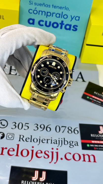 INVICTA PRO DIVER ORIGINAL PARA HOMBRE REF- 0072 - ORO