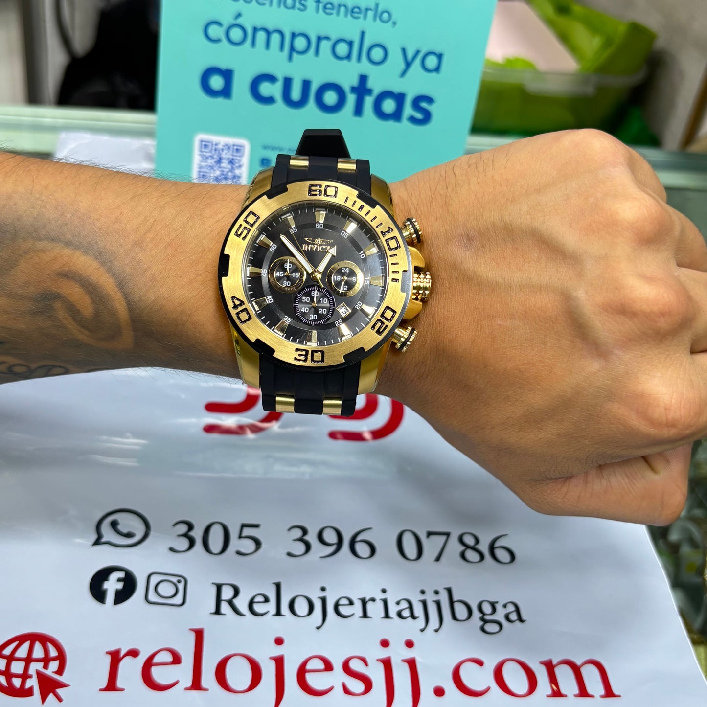 INVICTA PRO DIVER ORIGINAL ALTA GAMA PARA HOMBRE REF- REF- 22340 - oro negro