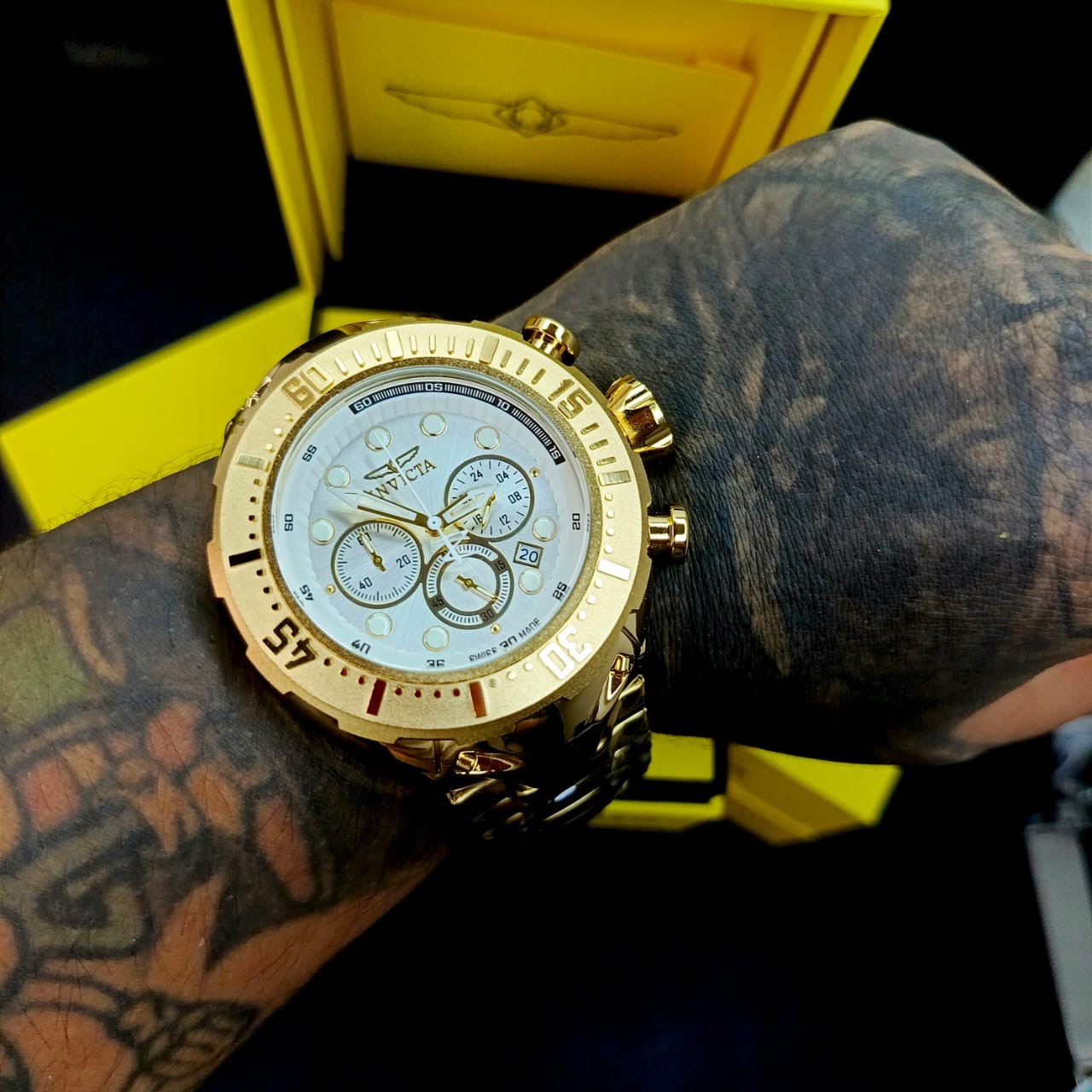INVICTA ACERO  THUNDER BOLT FUNCIONAL PARA HOMBRE REF-DB