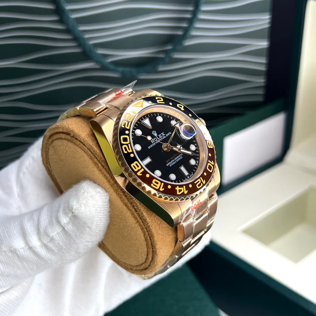 RLX GMT CHOCOLATE  ALTA GAMA AUTOMATICO