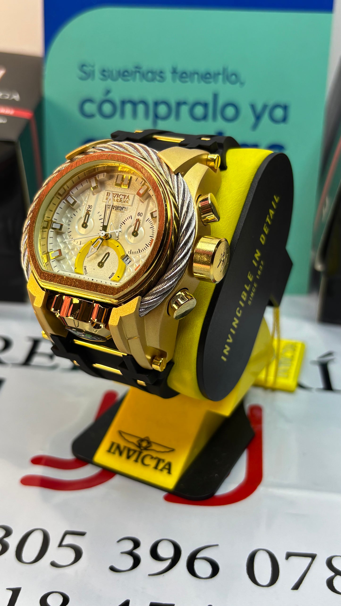 INVICTA BOLT ZEUS GOMA PARA HOMBRE REF-NDB