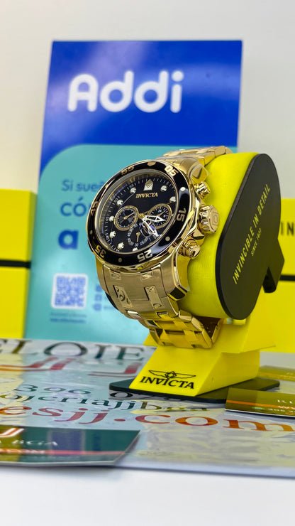 INVICTA PRO DIVER ORIGINAL PARA HOMBRE REF- 0072 - ORO