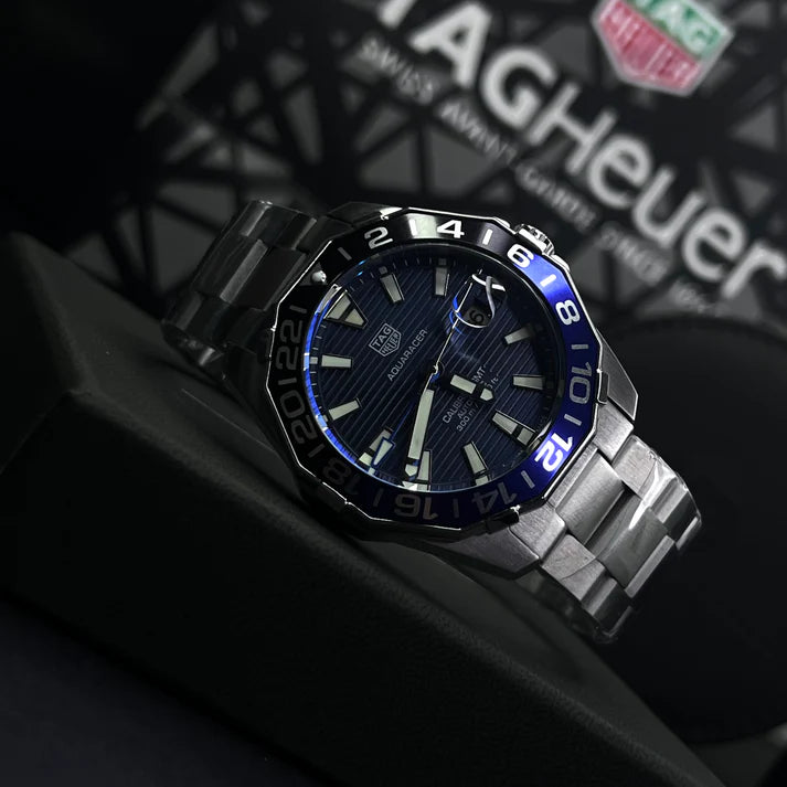 TAG HEUER AQUARACER GMT 1.1 ALTA GAMA PARA HOMBRE REF- BATMAN