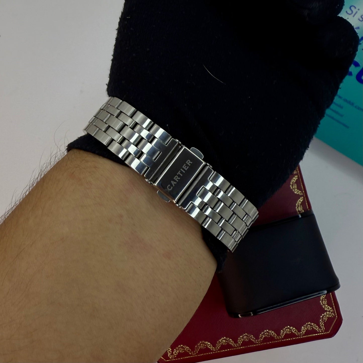 CARTIER DO SANTOS TRIZADO PARA HOMBRE REF-PB