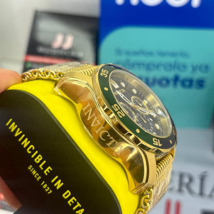 INVICTA PRO DIVER ORIGINAL ALTA GAMA PARA HOMBRE REF- 47632 - ORO