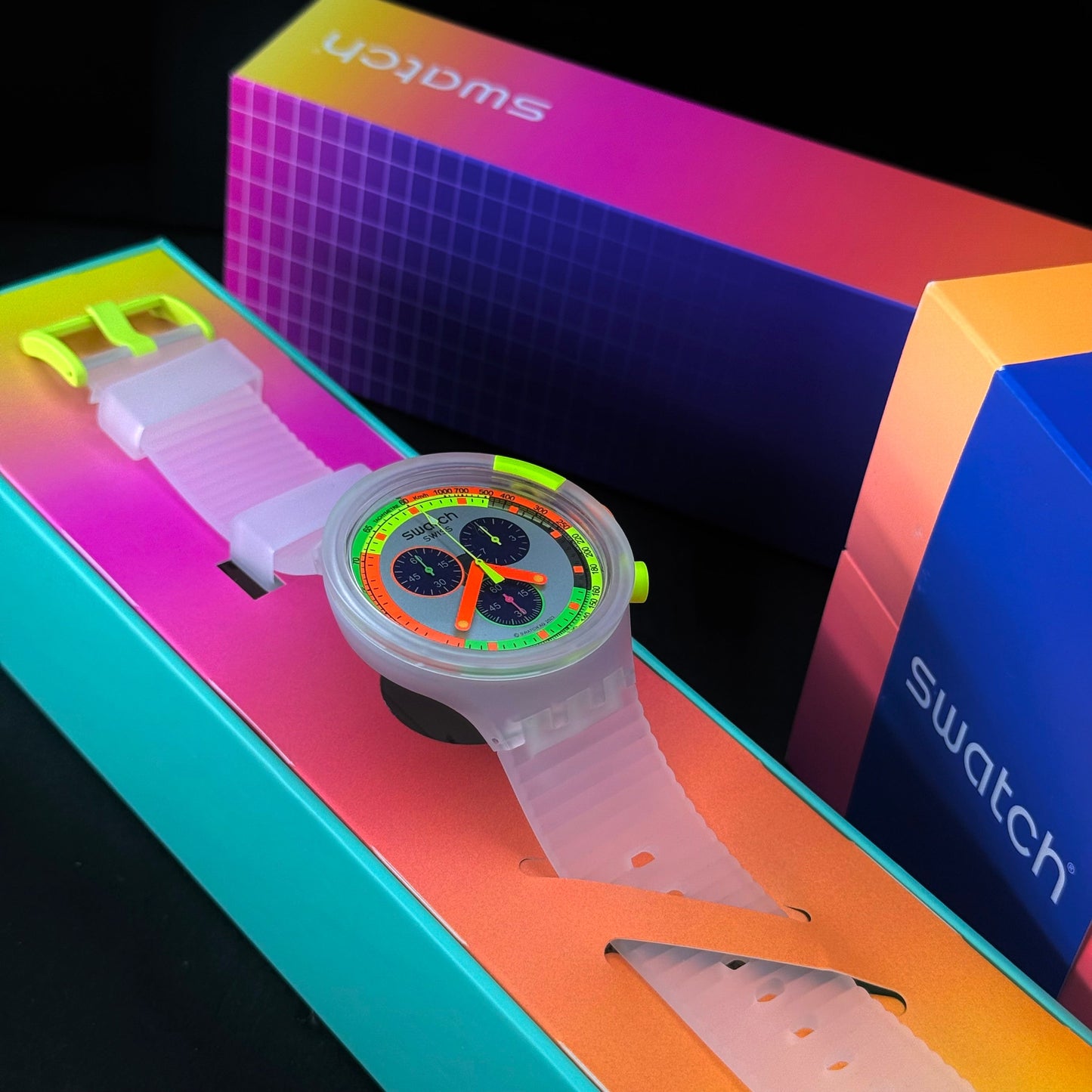 SWATCH ORIGINAL NEON JELLY ALTA GAMA UNISEX REF SCK104