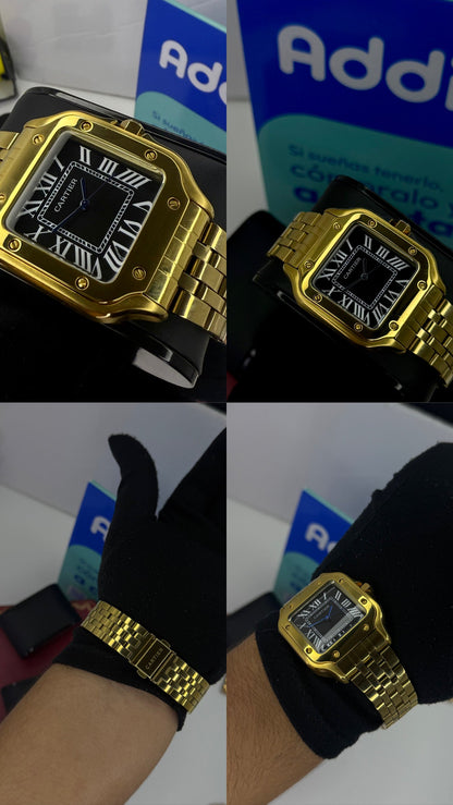 PAREJA DE CARTIER DO SANTOS TRIZADO PARA DAMA REF-DN