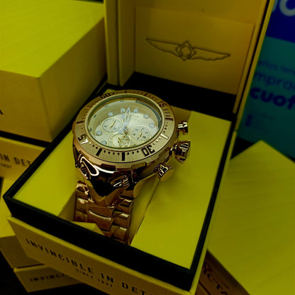 INVICTA ACERO  THUNDER BOLT FUNCIONAL PARA HOMBRE REF-DD