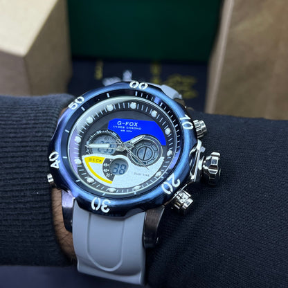 G FOX ORIGINAL DOBLE HORA POR INVICTA SUMERGIBLE PARA HOMBRE REF-1976G2-G