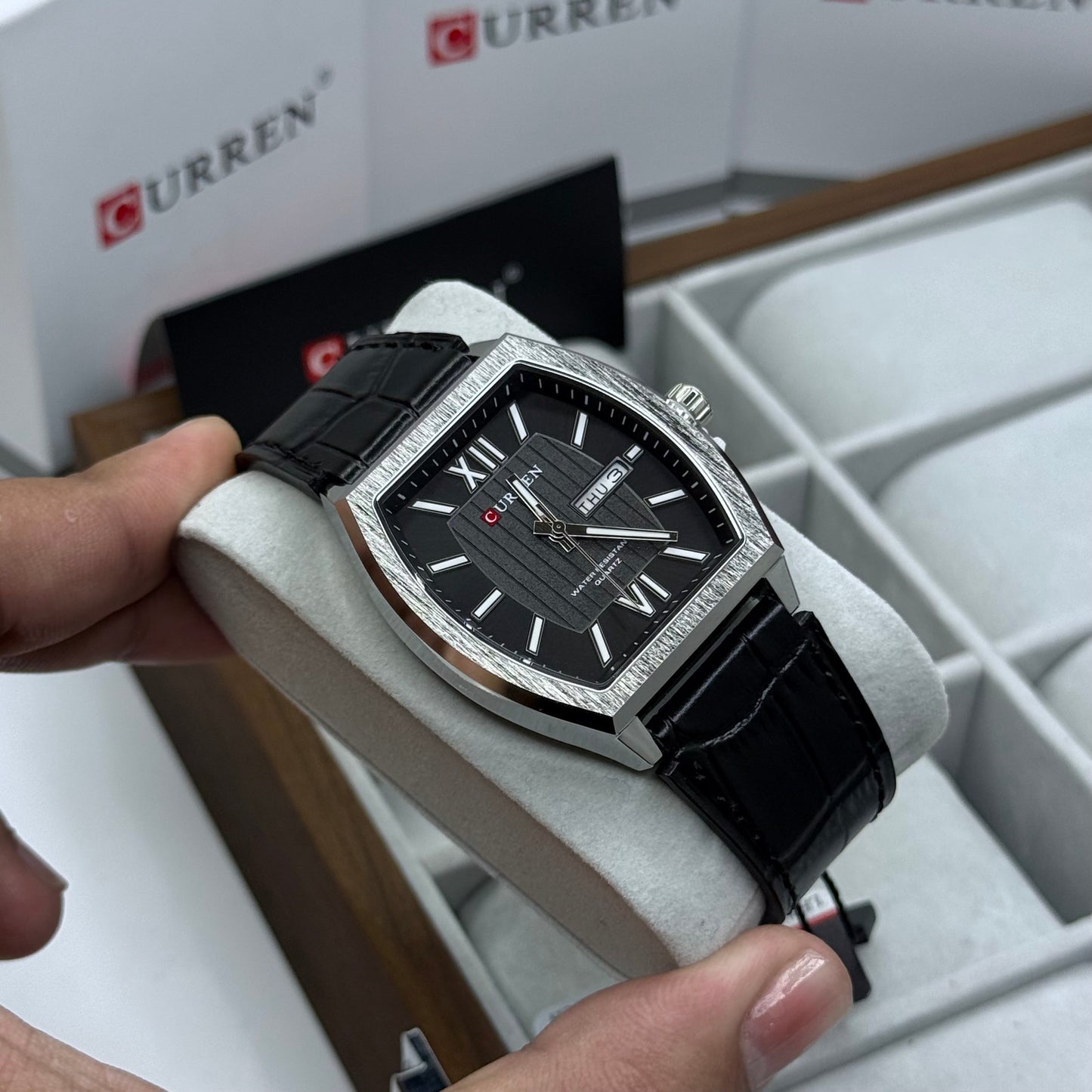 CURREN X CARTIER ORIGINAL PARA HOMBRE REF ROADTER 8478-NPN