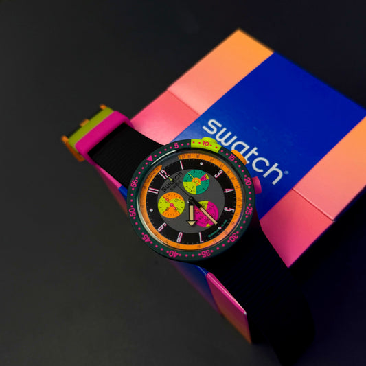 SWATCH ORIGINAL LUXURY NEON SEPPIA  PARA HOMBRE REF SB02B104