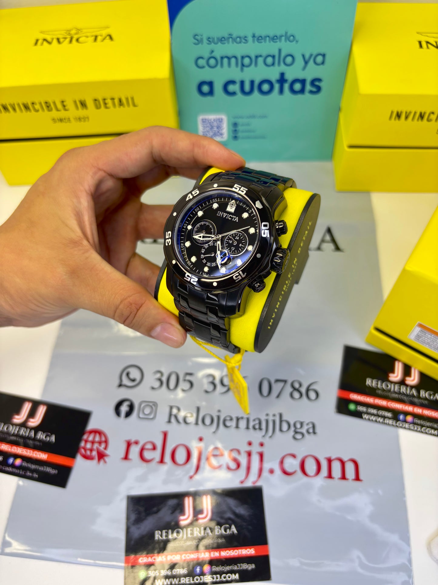INVICTA PRO DIVER ORIGINAL PARA HOMBRE REF- 0076 -NEGRO
