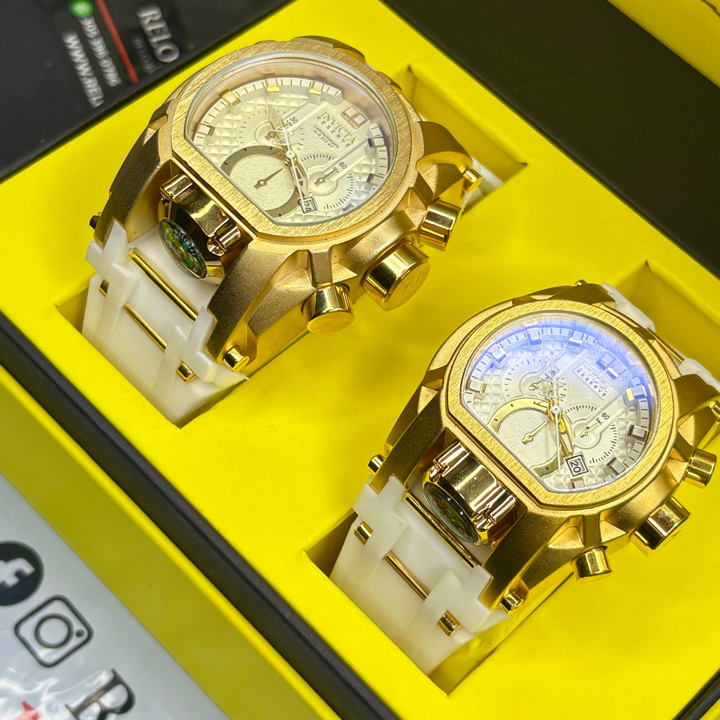 PAREJA  INVICTA BOLT ZEUS GOMA HOMBRE Y DAMA REF-BB