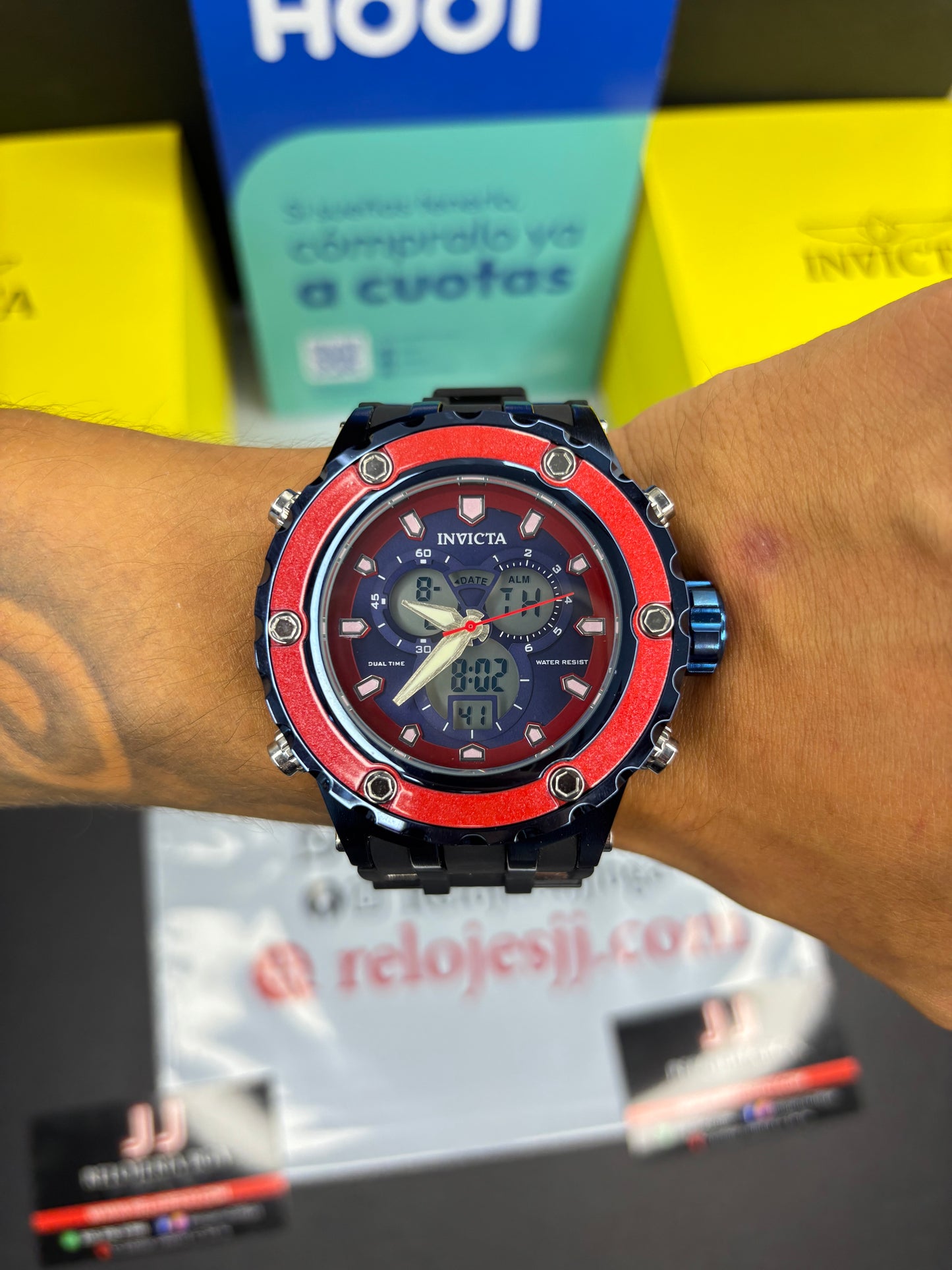 INVICTA DOBLE HORA  PARA HOMBRE REF-NAR