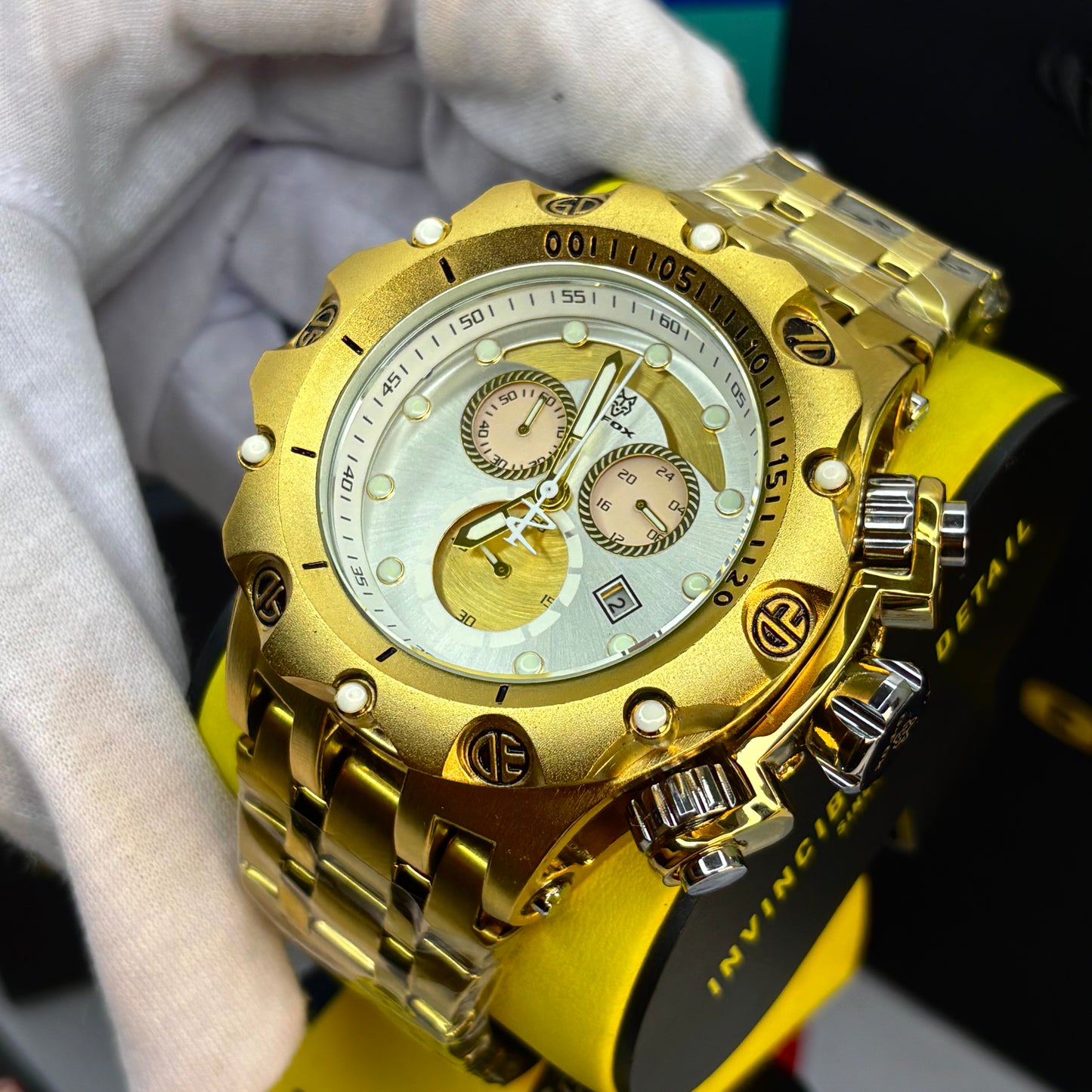 G FOX ORIGINAL FUNCIONAL  POR INVICTA SUMERGIBLE   PARA HOMBRE  REF- DB