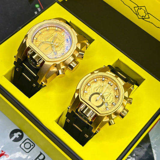 PAREJA  INVICTA BOLT ZEUS  GOMA HOMBRE Y DAMA REF-ND