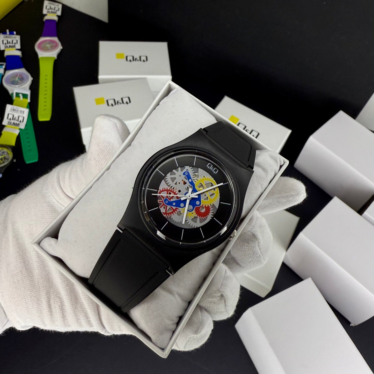 QyQ SUMERGIBLE  TIPO SWATCH UNISEX ORIGINAL REF-V41A-500VY