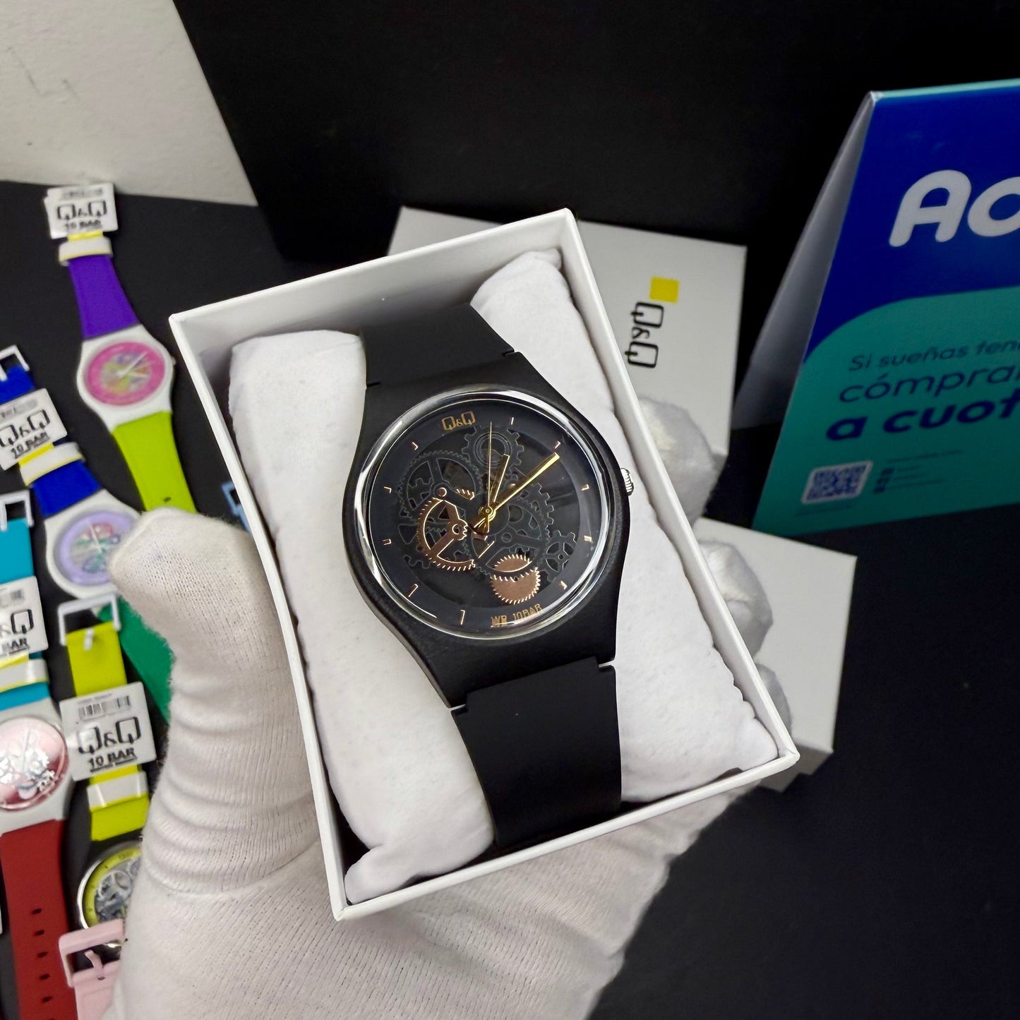 QyQ SUMERGIBLE TIPO SWATCH UNISEX  ORIGINAL REF-V39A-500VY