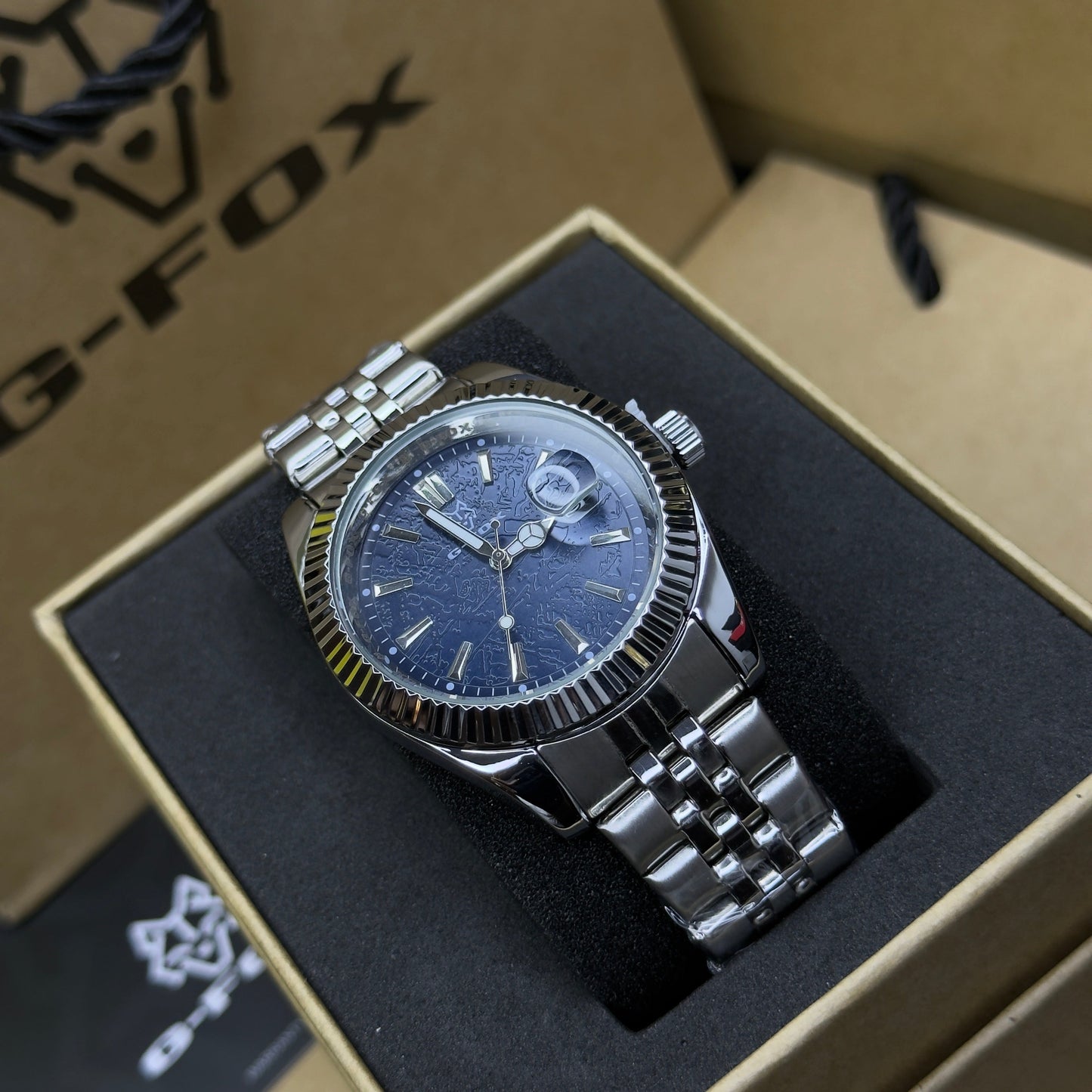 G FOX ORIGINAL x RLX SUMERGIBLE PARA HOMBRE REF-DAY DATE 22011-PA