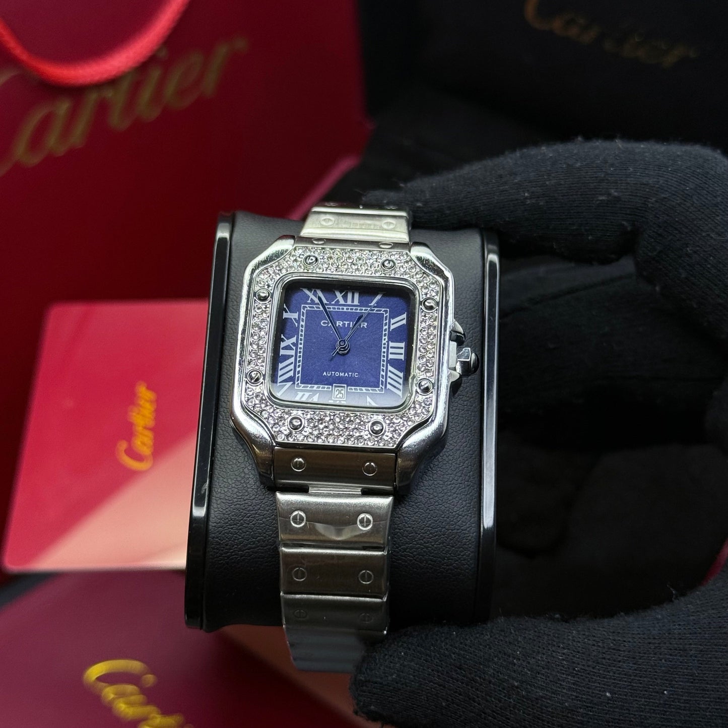 CARTIER SANTOS CUBANO  PARA DAMA REF PA