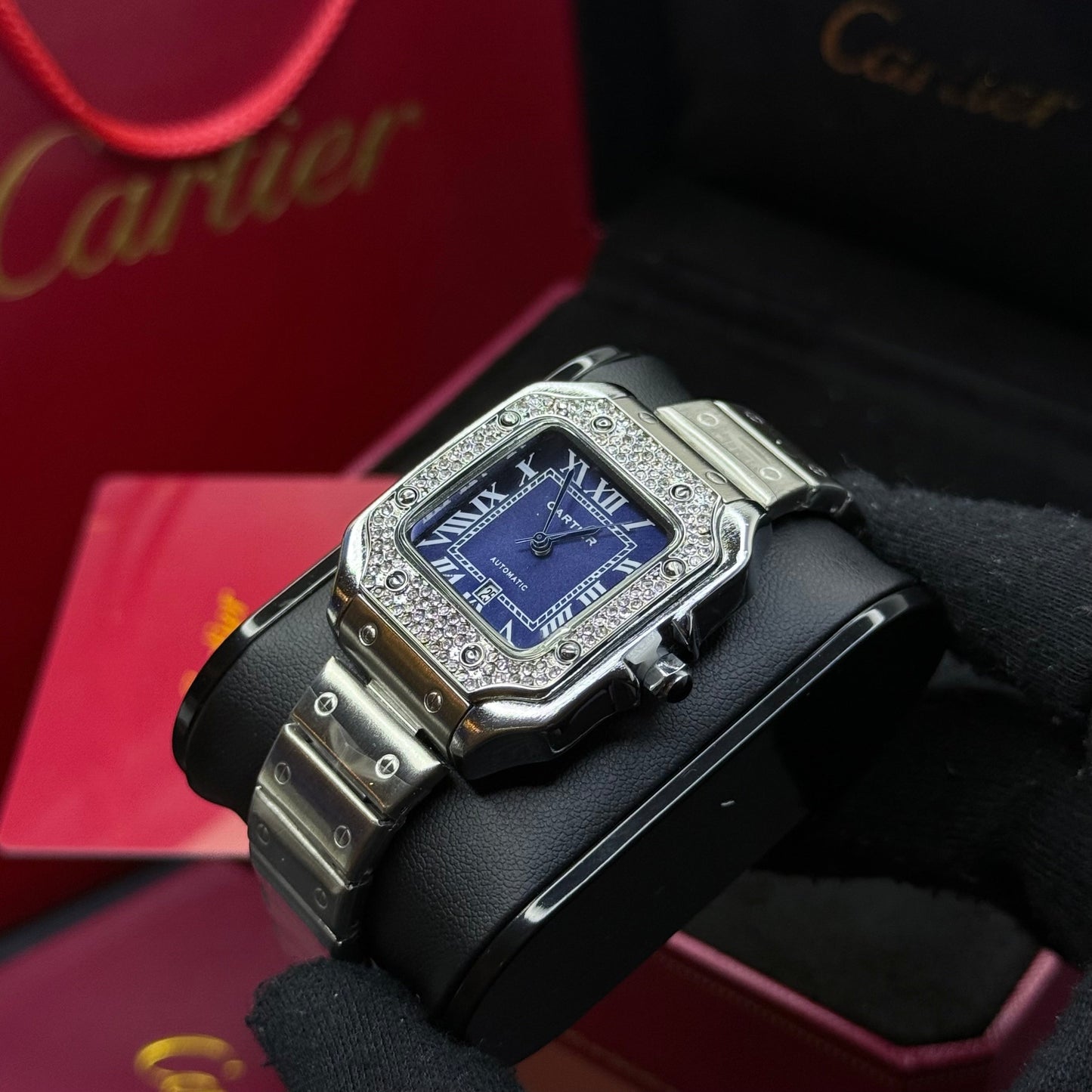 CARTIER SANTOS CUBANO  PARA DAMA REF PA