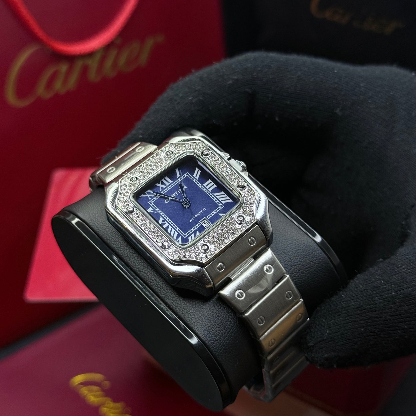 CARTIER SANTOS CUBANO  PARA DAMA REF PA
