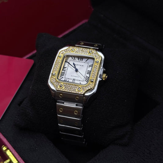 CARTIER SANTOS CUBANO  PARA DAMA REF BB