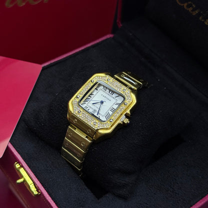 CARTIER SANTOS CUBANO  PARA DAMA REF DB