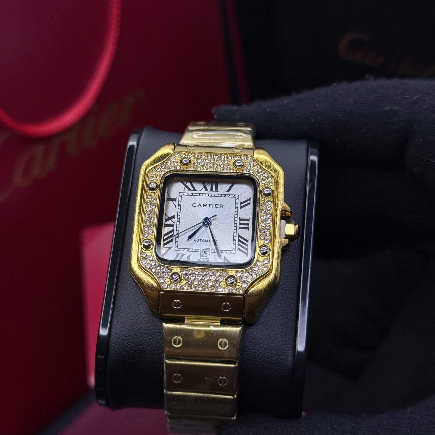 CARTIER SANTOS CUBANO  PARA DAMA REF DB