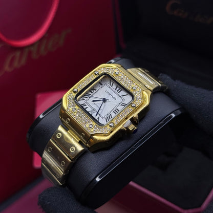 CARTIER SANTOS CUBANO  PARA DAMA REF DB